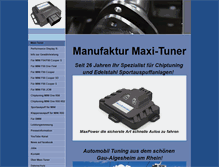 Tablet Screenshot of maxi-tuner.com